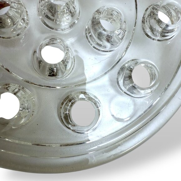 Vintage Glass Floral Frog Clear 5" for Flower Arranging 16 Hole Sections - Picture 3 of 5